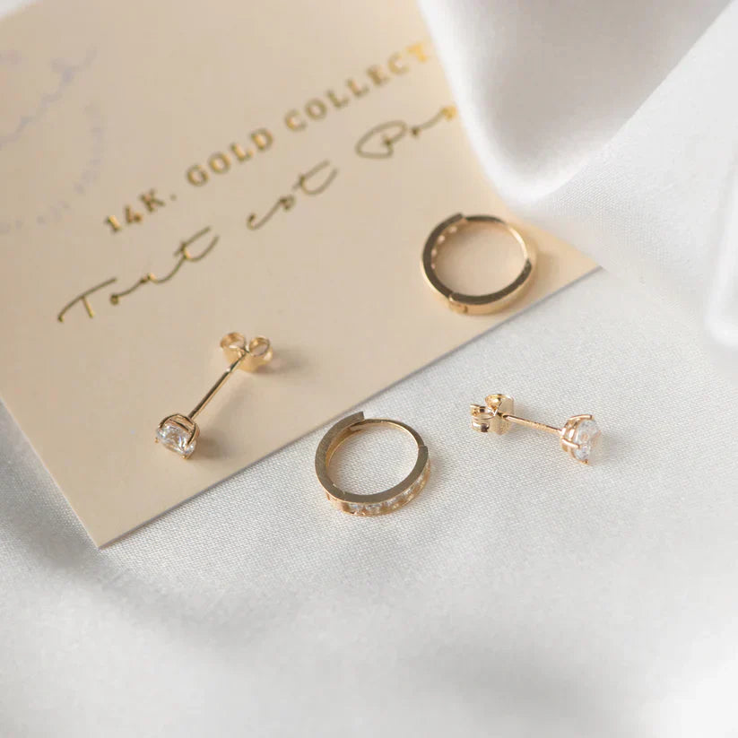Set Dara Brillane Stone – zlatá barva – Zoria bižuterie