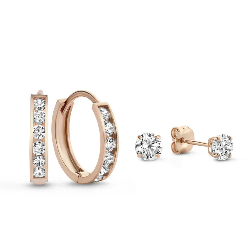 Set Dara Brillane Stone – stříbrná barva – Zoria bižuterie