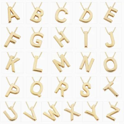 Náhrdelník Love letter initial – stříbrná barva – Zoria bižuterie