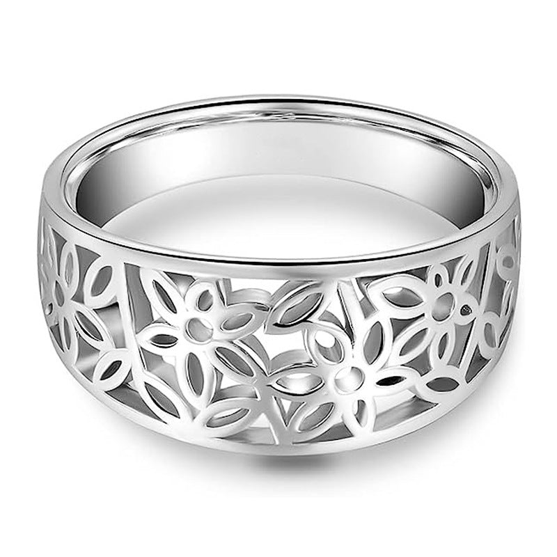 Prsten Delicate Flower Daria – stříbrná barva – Zoria bižuterie
