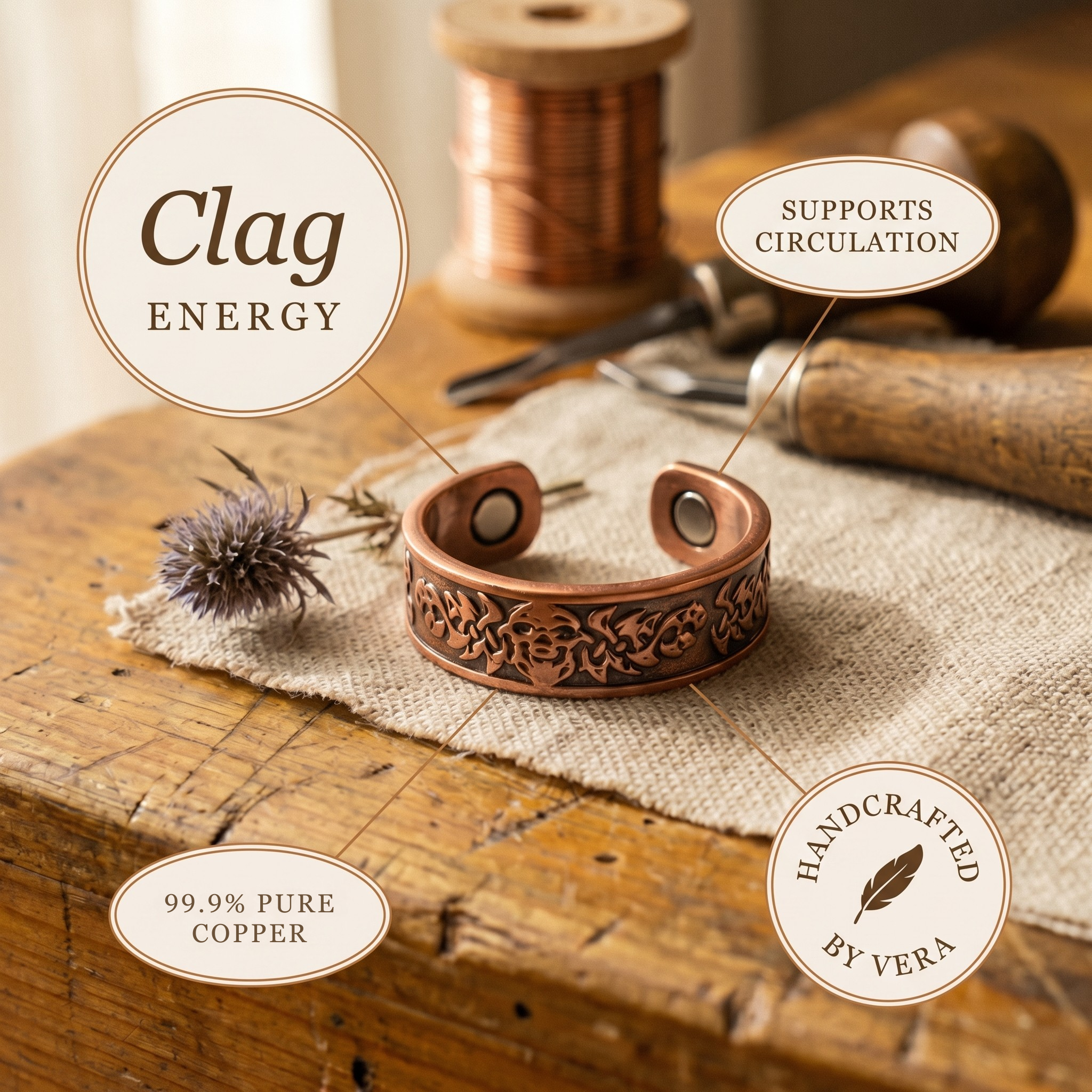 Vera's Clag Copper Ring