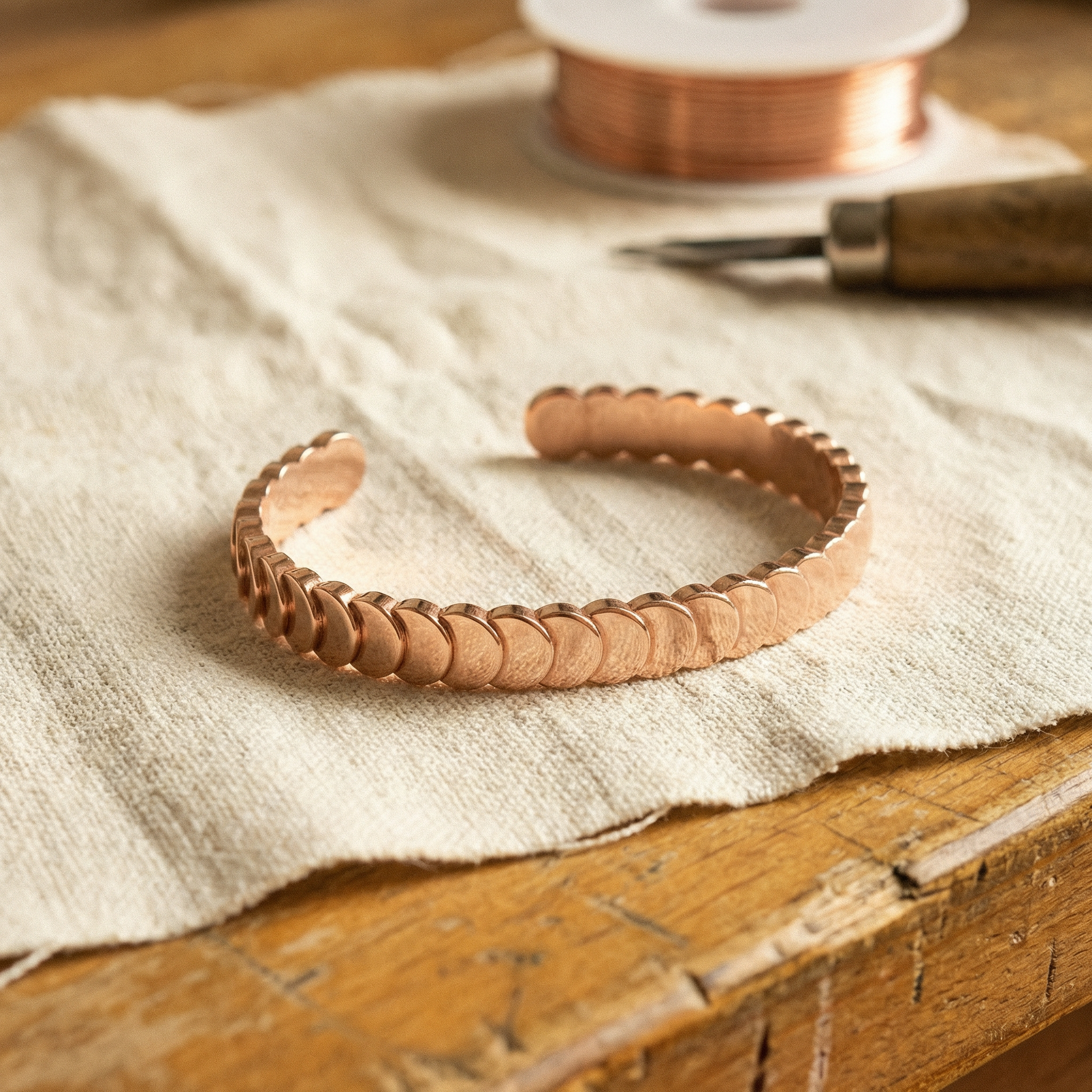 Vera's Tide Copper Bracelet