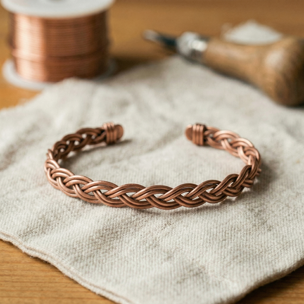 Vera's Reed Copper Anklet