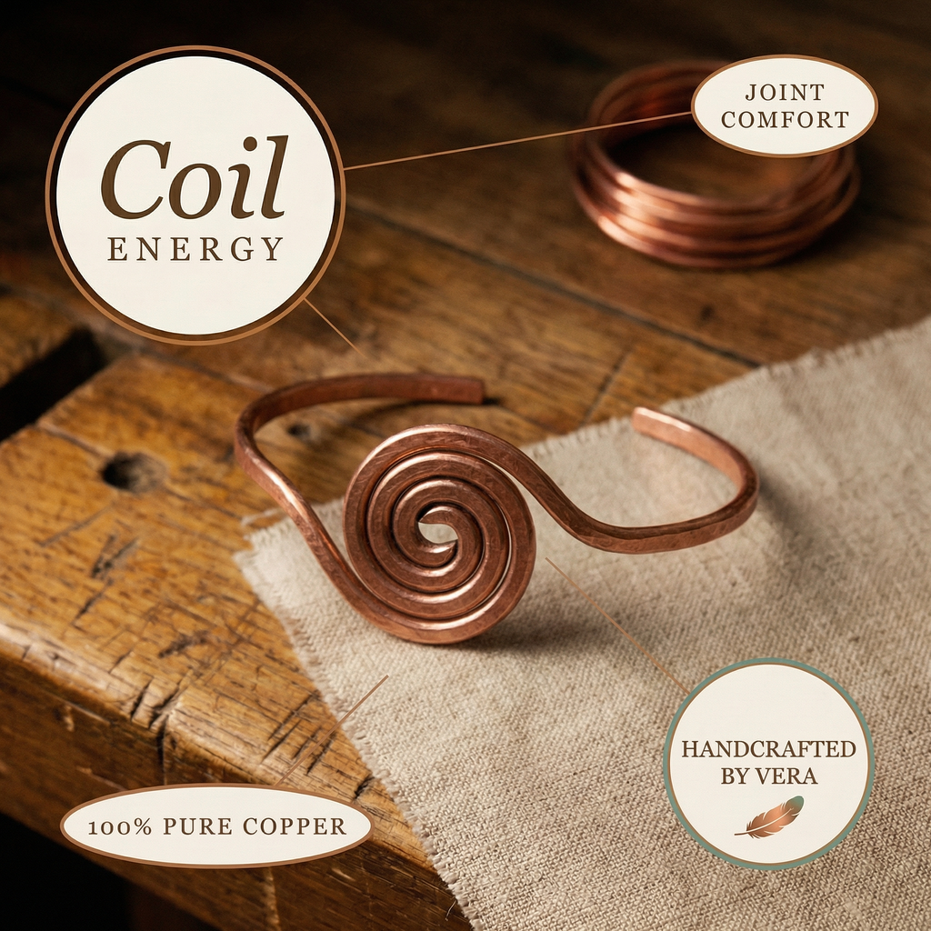 Vera's Coil Copper Anklet