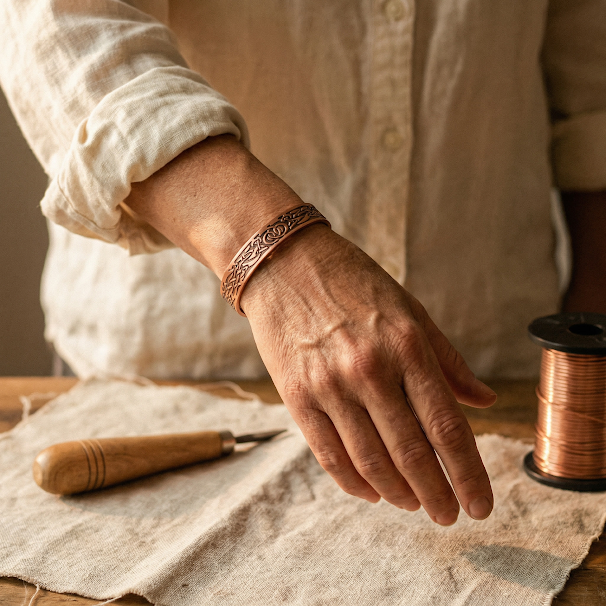 Vera's Flow Copper Bracelet