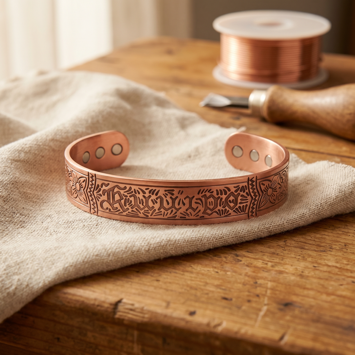 Vera's Drift Copper Bracelet