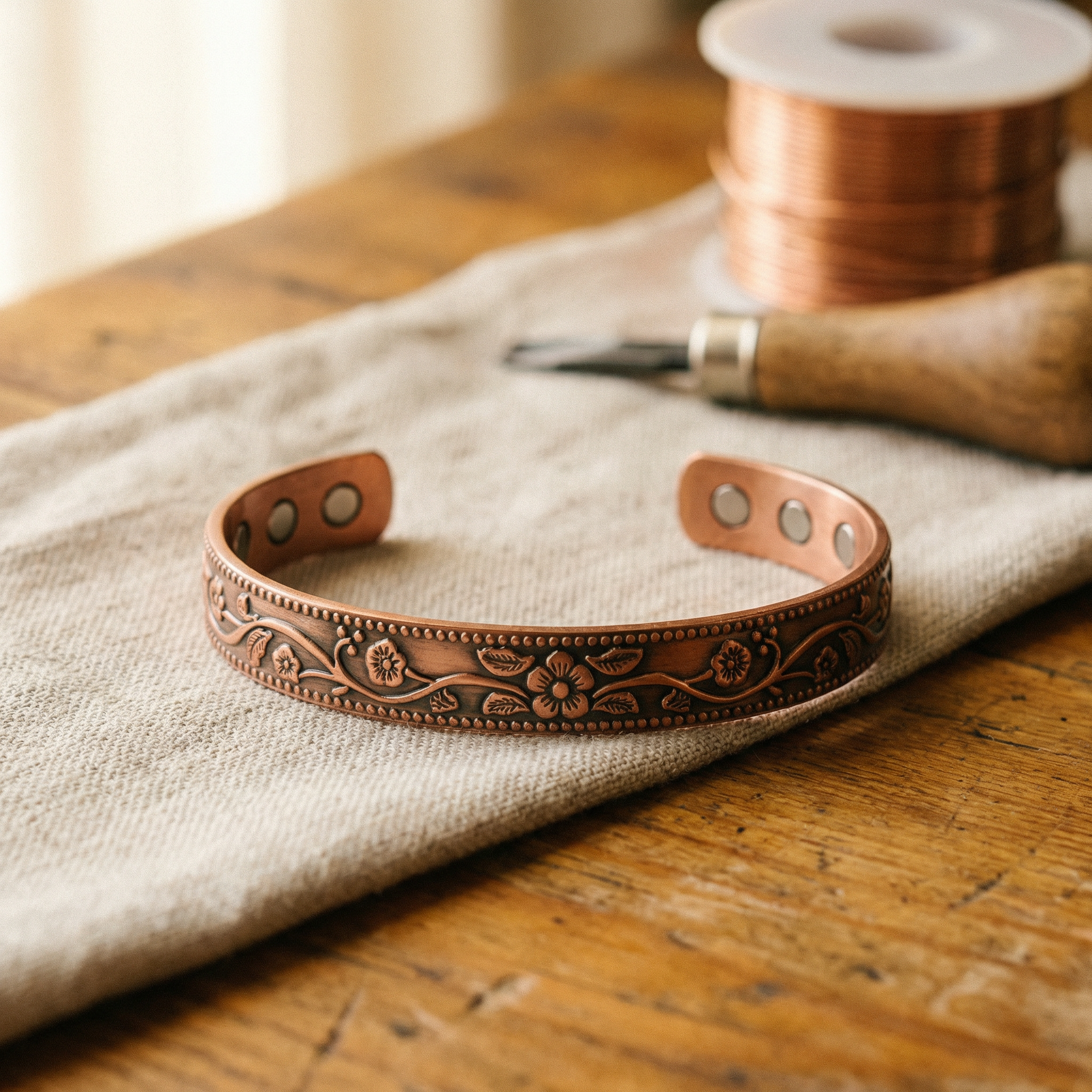 Vera's Knell Copper Bracelet