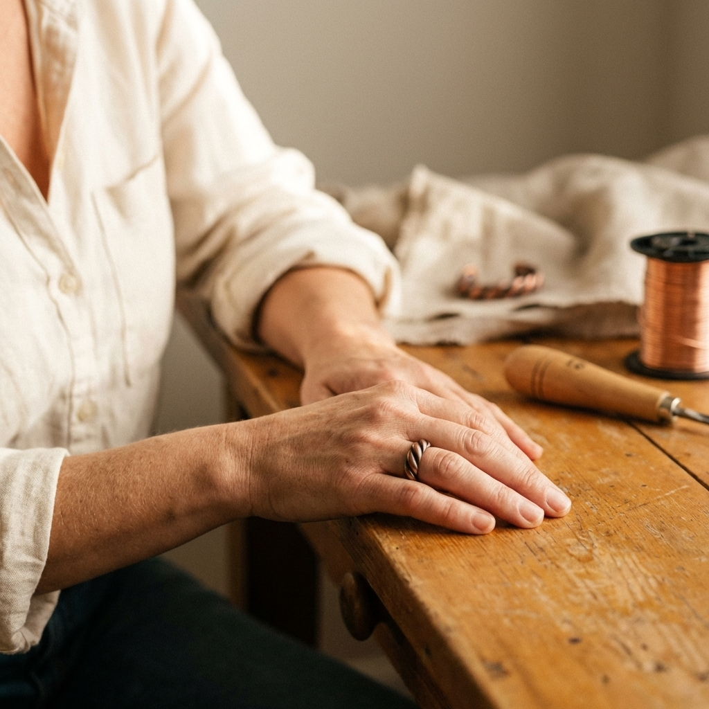 Vera's Tine Copper Ring