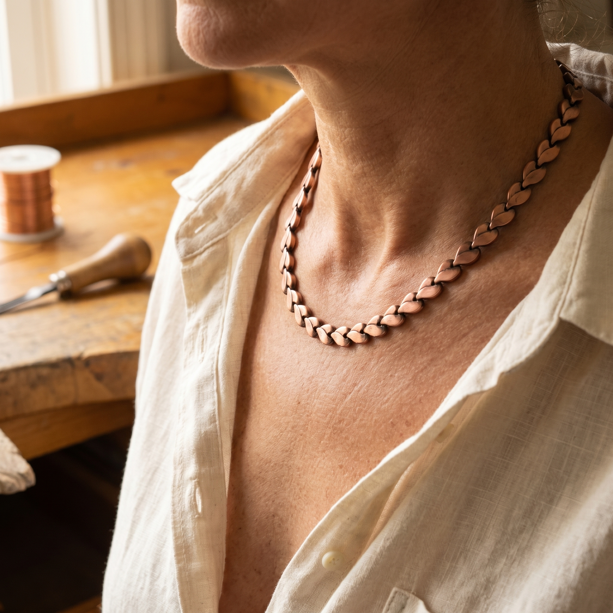 Vera's Briar Copper Necklace