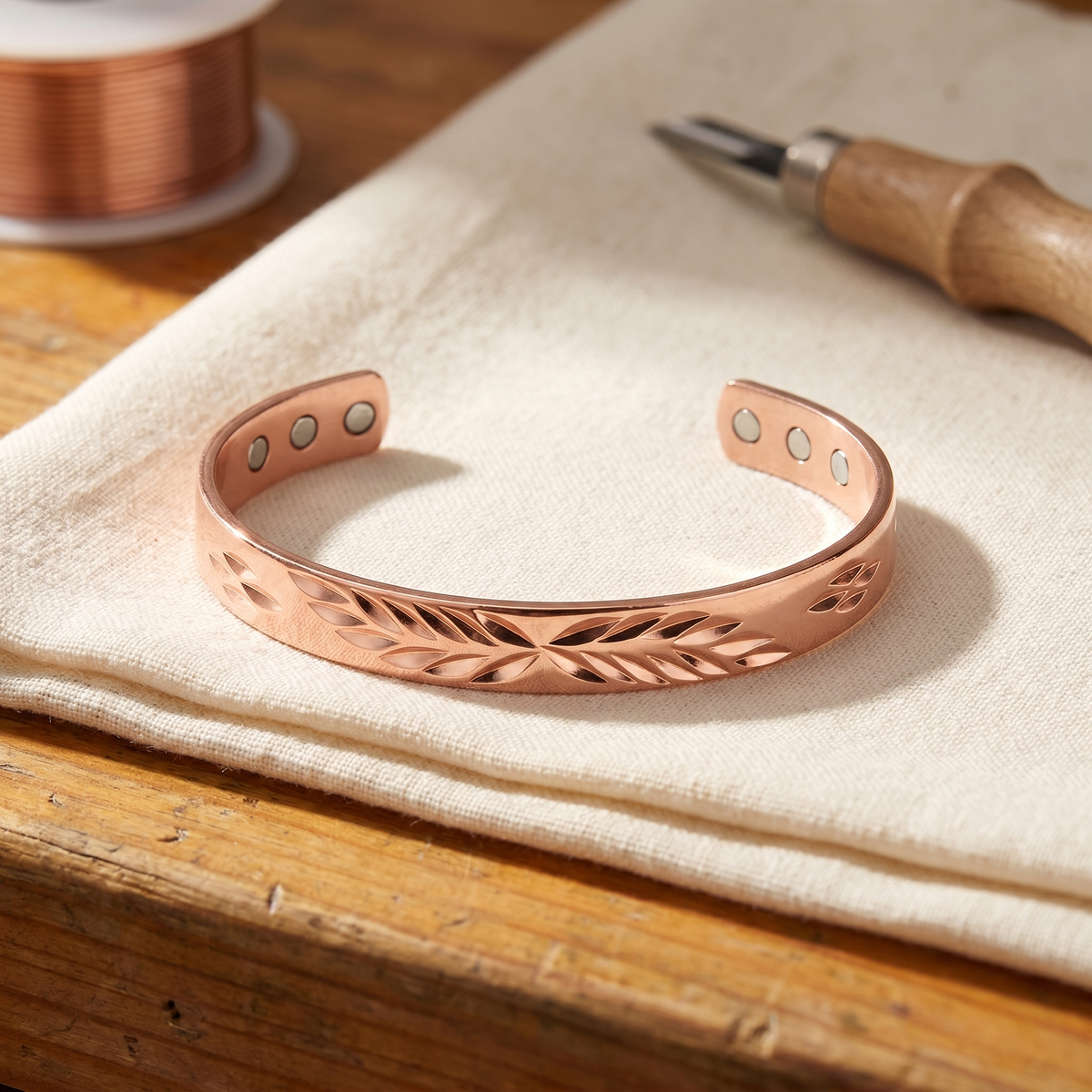 Vera's Lunar Copper Bracelet