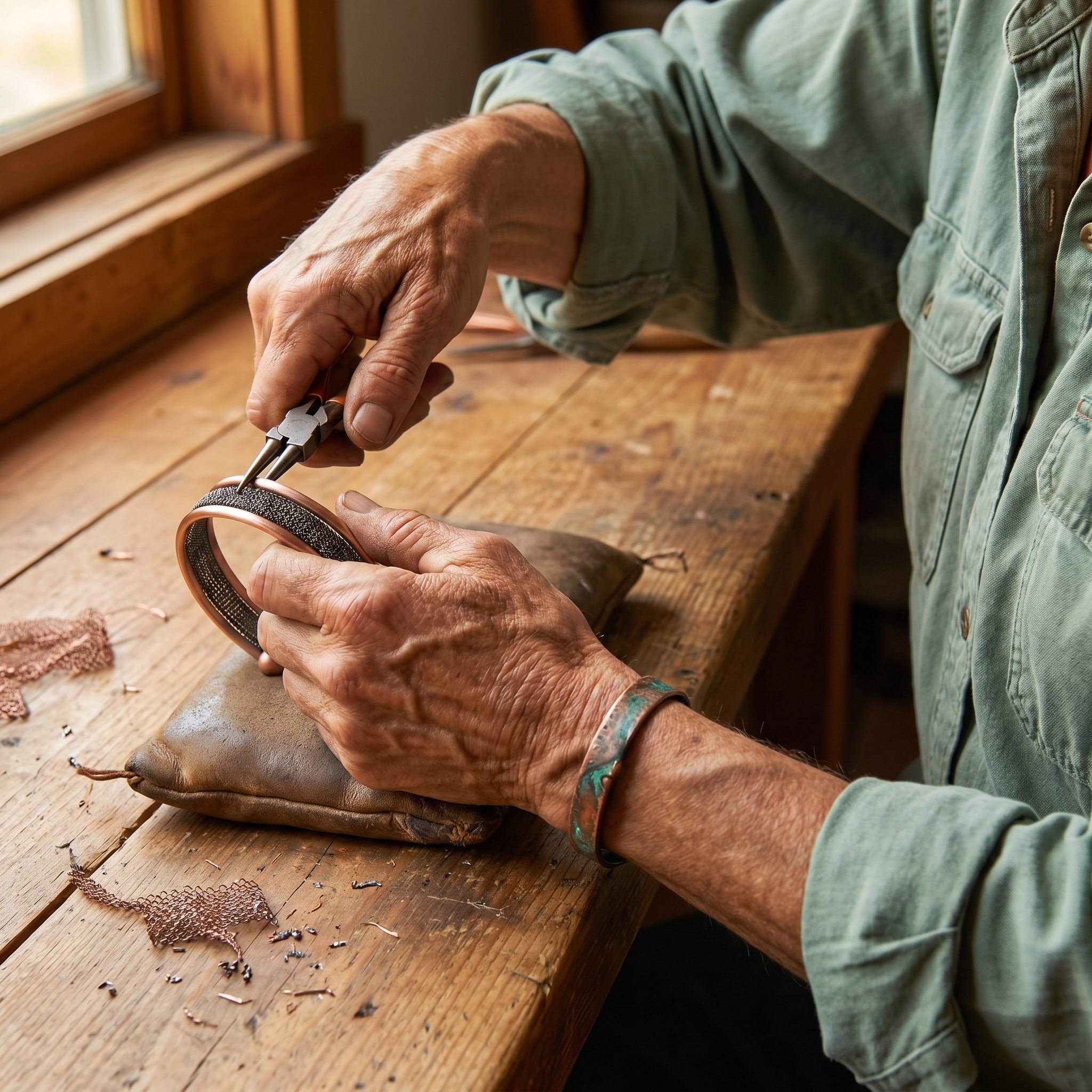 Vera's Cairn Copper Bracelet