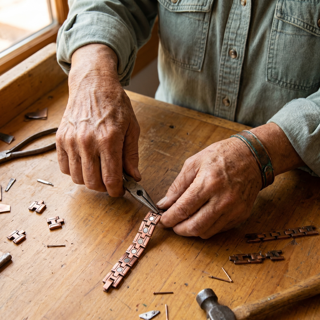 Vera's Gorse Men's Copper Bracelet