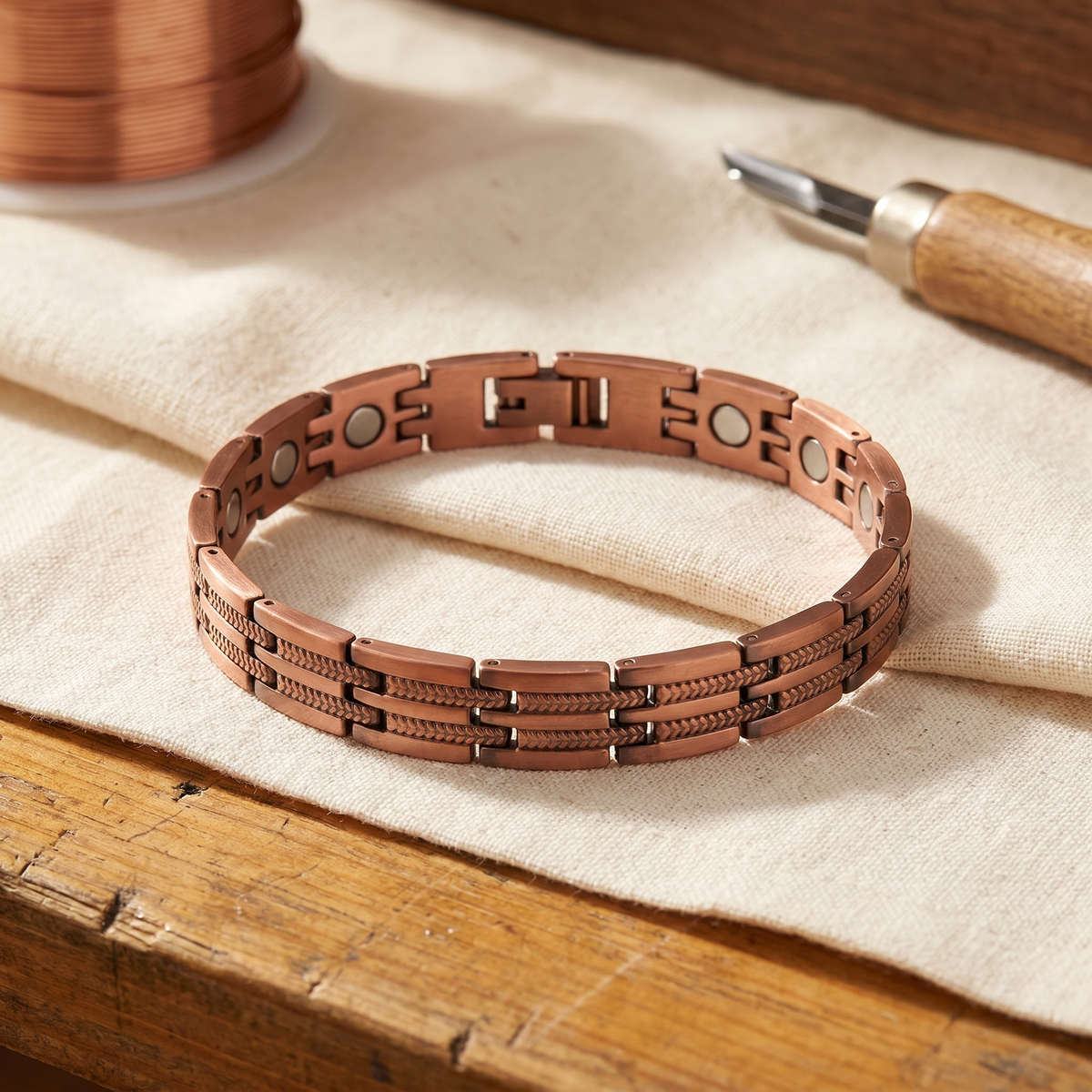 Vera's Pike Men's Copper Bracelet