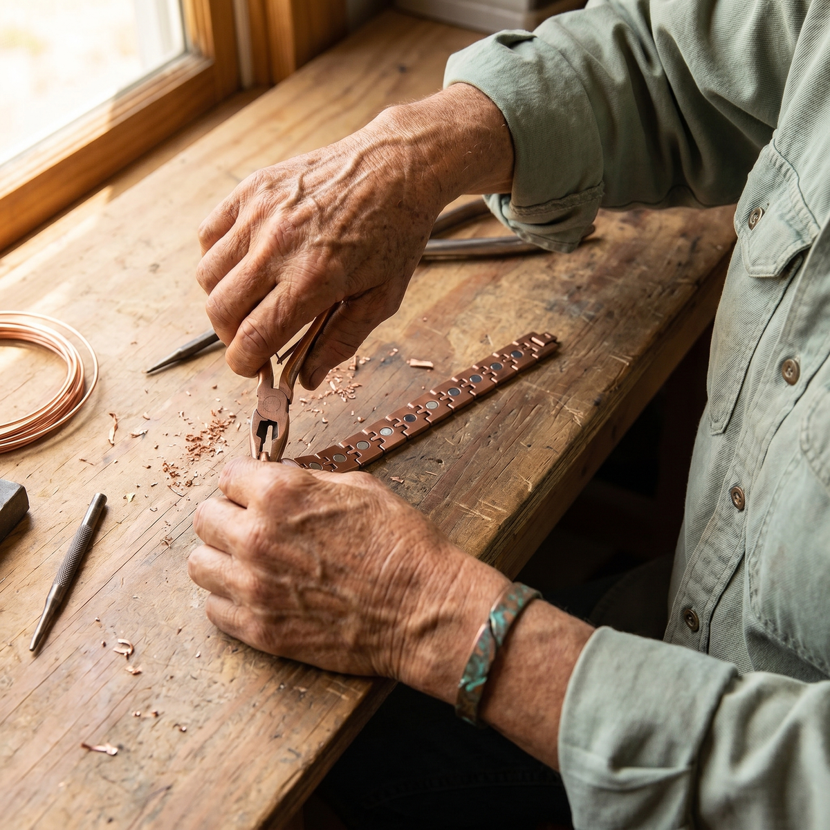 Vera's Pike Men's Copper Bracelet