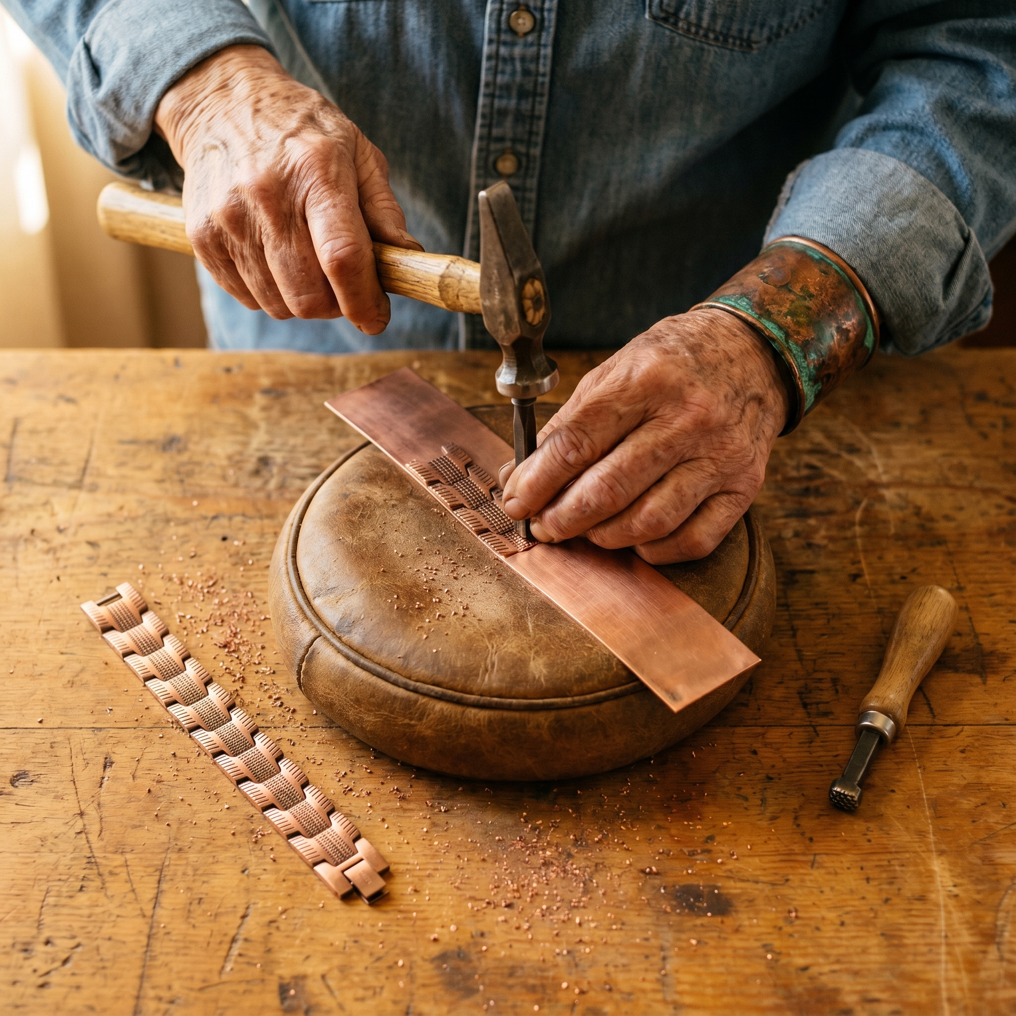 Vera's Crag Copper Bracelet
