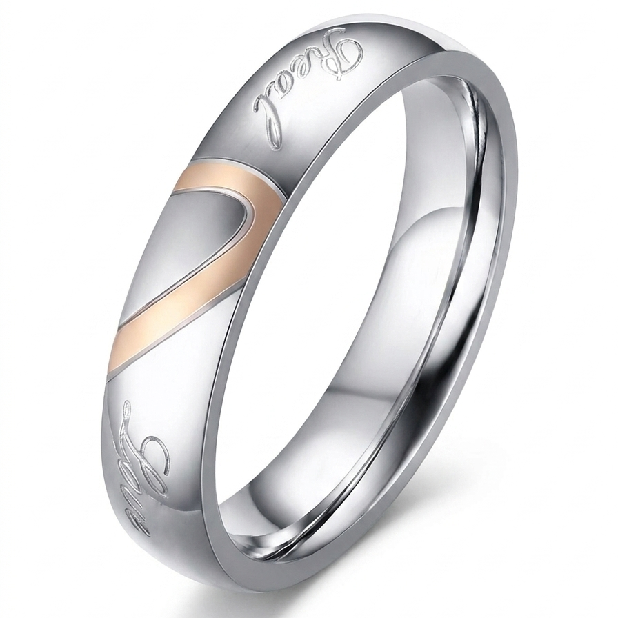 Prsten Eternal Couple – stříbrná barva – Zoria bižuterie