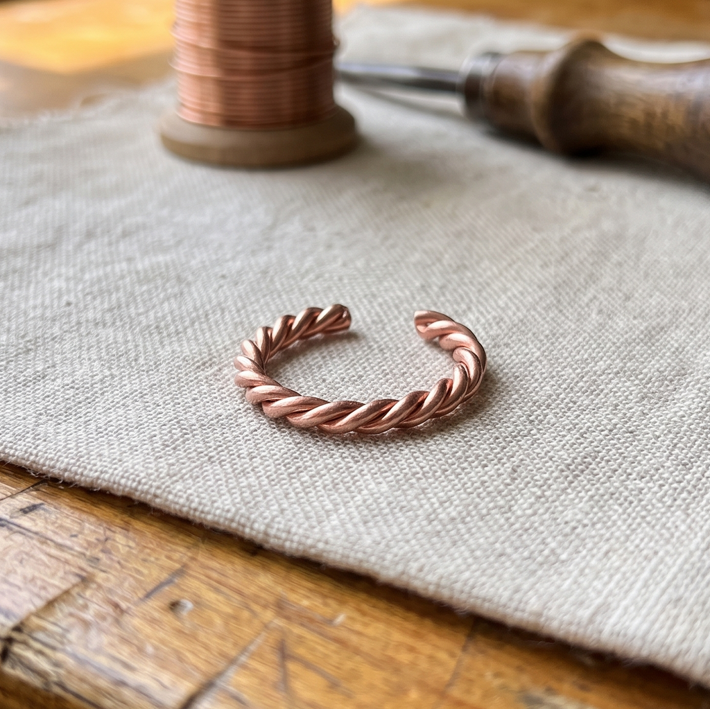 Vera's Copper Tensor Ring