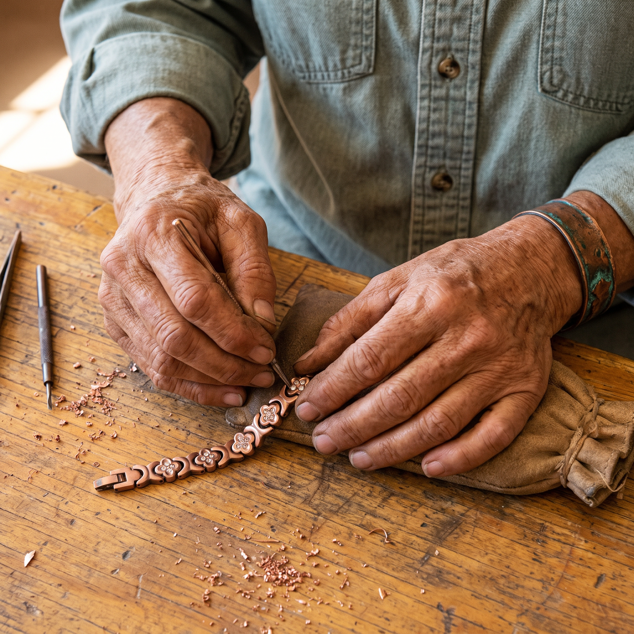 Vera's Keel Copper Bracelet