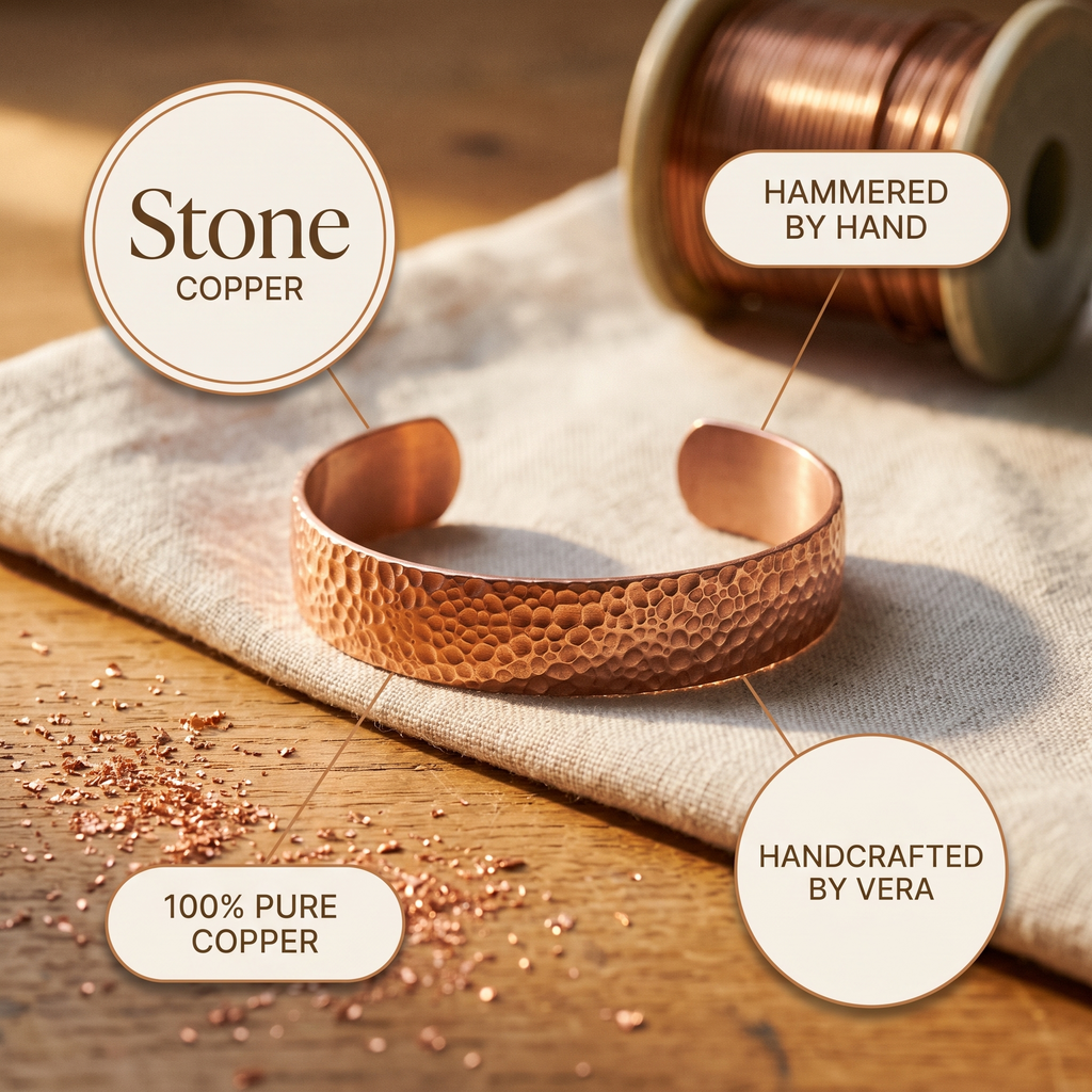 Vera's Moon Copper Bracelet