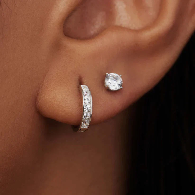 Set Dara Brillane Stone – stříbrná barva – Zoria bižuterie