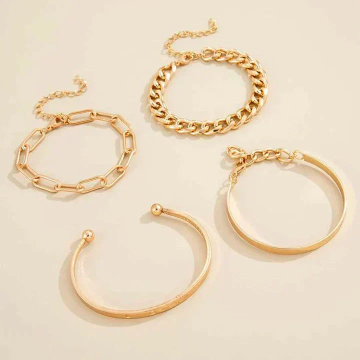Set Elan Mercer – zlatá barva – Zoria bižuterie