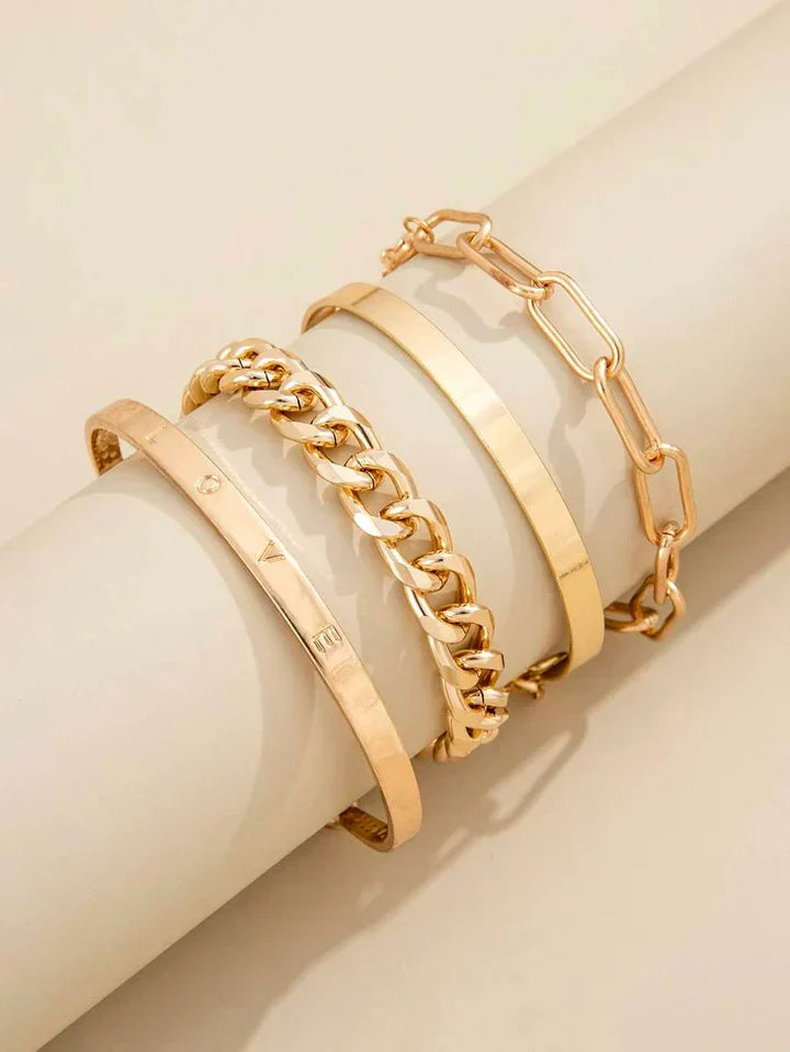 Set Elan Mercer – zlatá barva – Zoria bižuterie