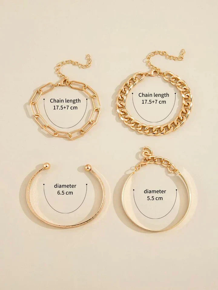 Set Elan Mercer – zlatá barva – Zoria bižuterie
